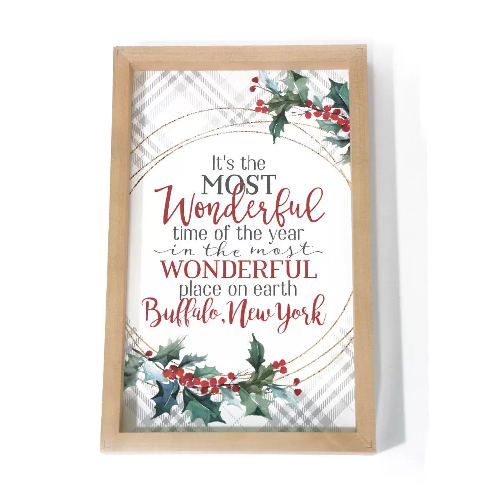 Most Wonderful Time of The Year Wooden Sign