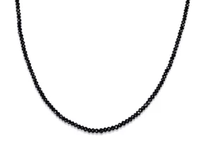 Natural Black Diamond Bead Necklace