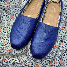 Navy Glitter TOMS