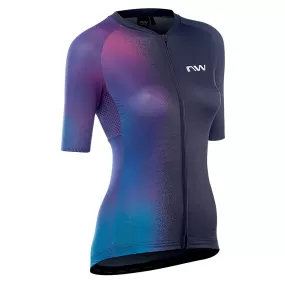 Northwave Womens Blade Jersey - Black/Iridescent