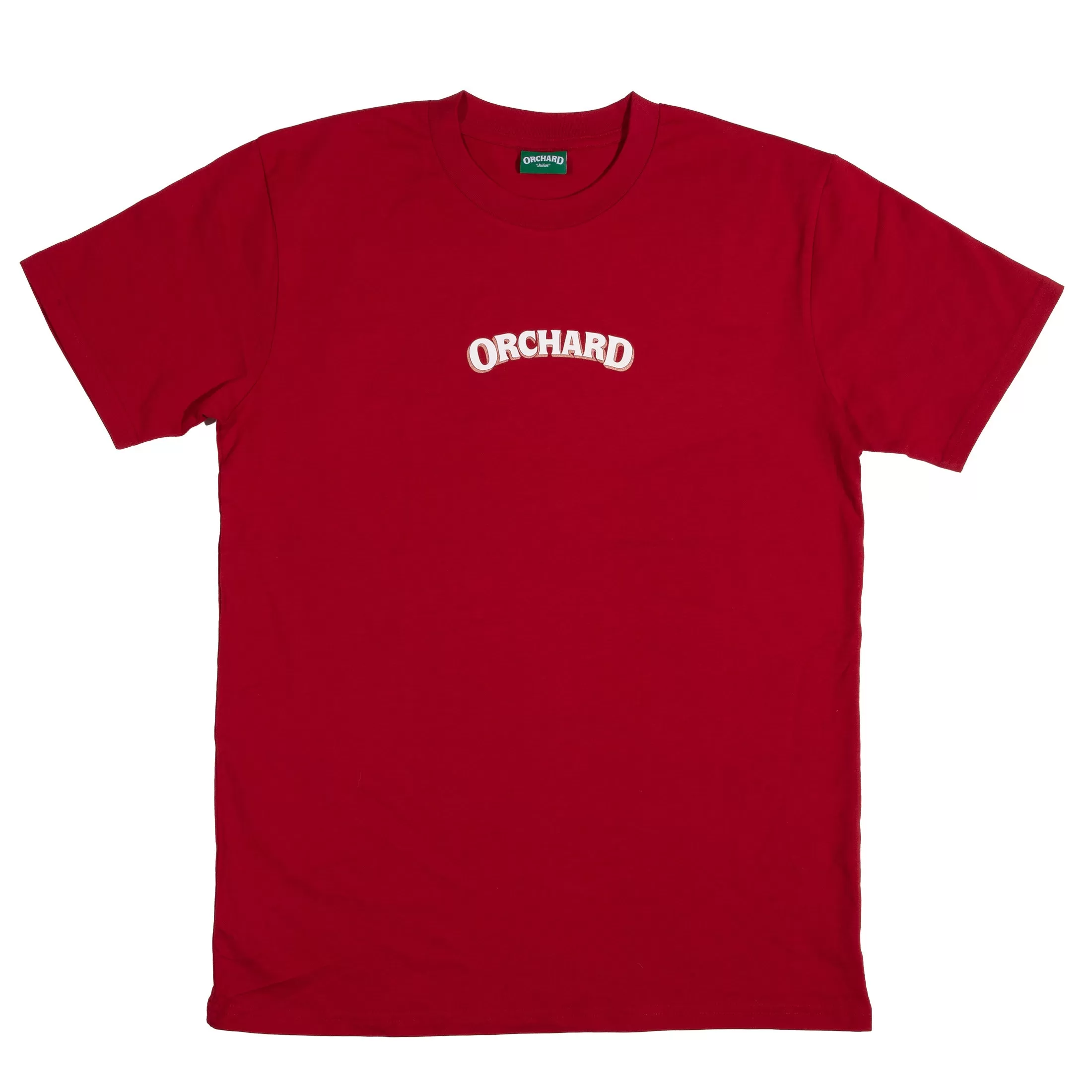 Orchard Text Shadow Tee Cardinal/Cream/Gold