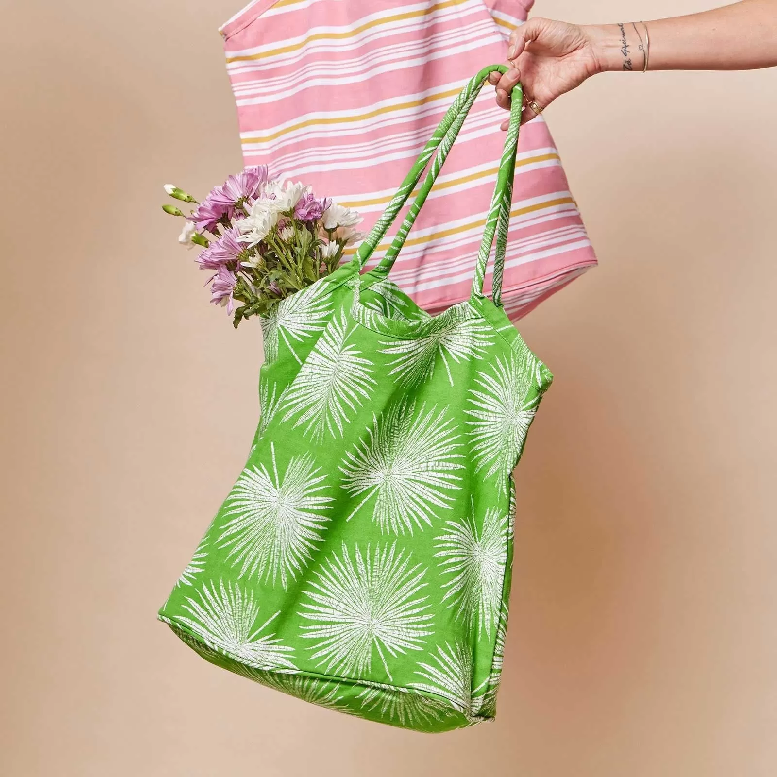 Palm Green Bucket Bag