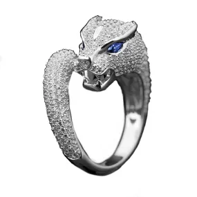 Panther Rhodium Ring