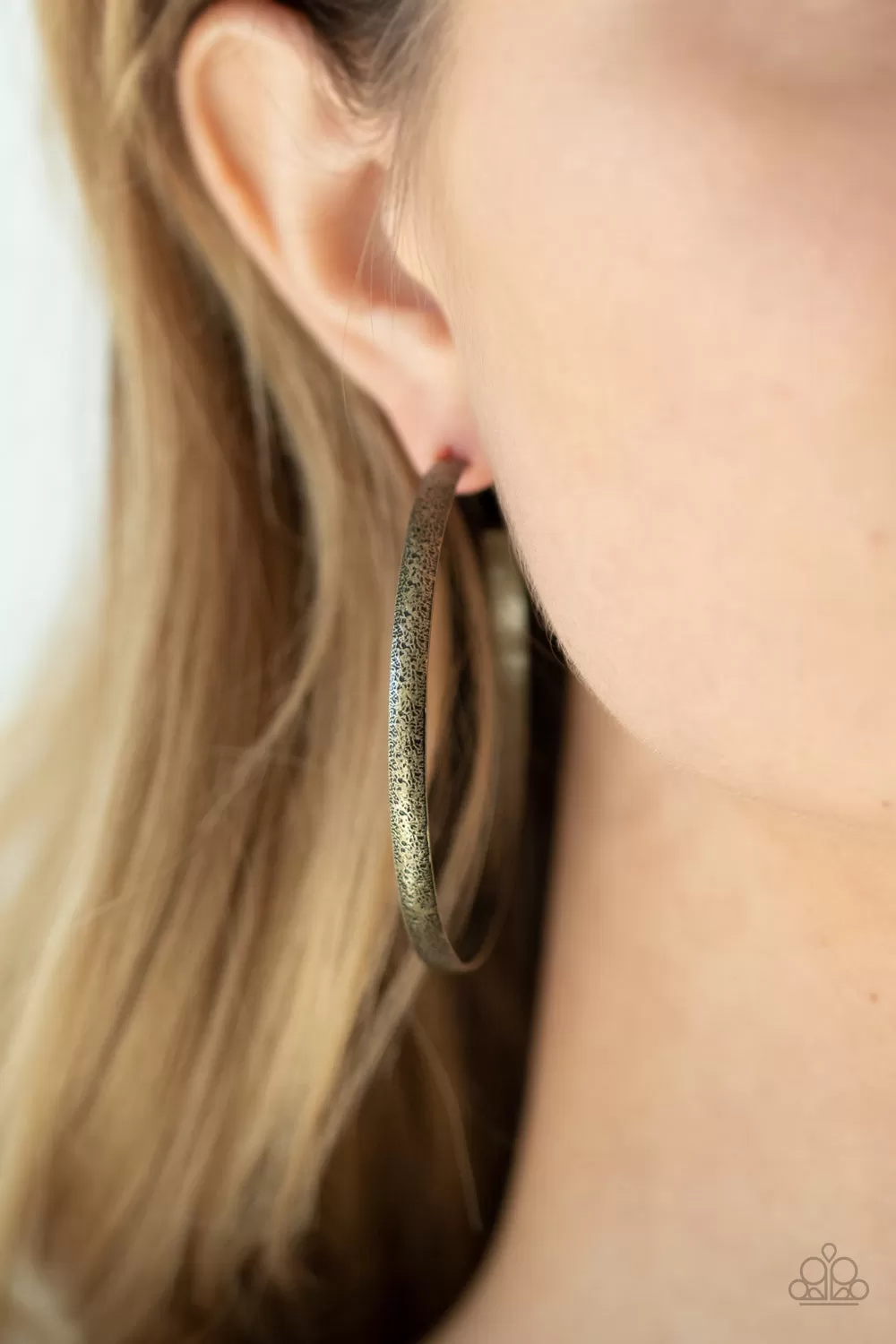 Paparazzi Rustic Radius - Brass Earrings