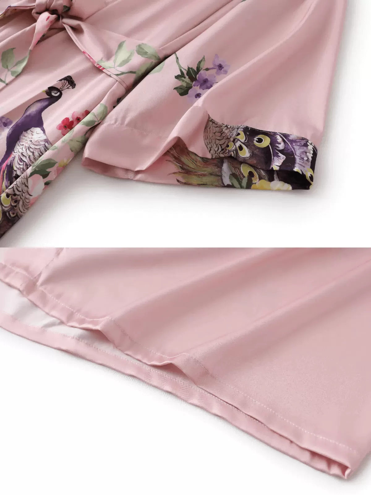 Peacock Pink Kimono Robe