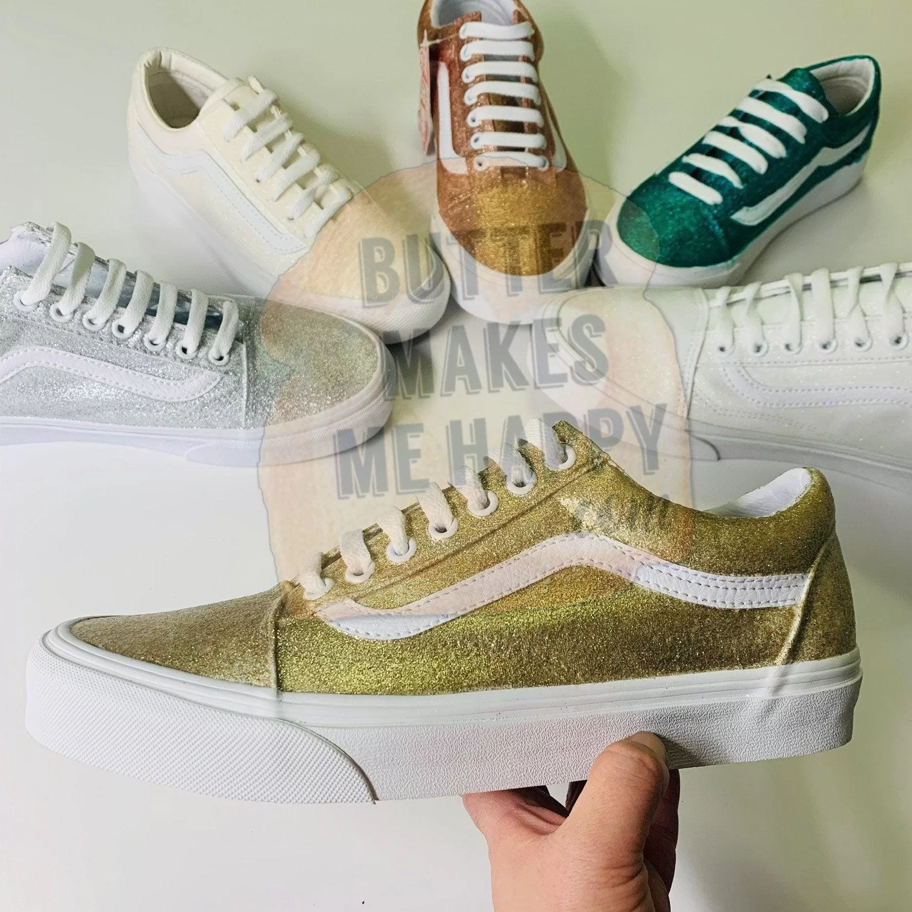 Pick Your Color - Sparkly Glitter Old Skool Vans