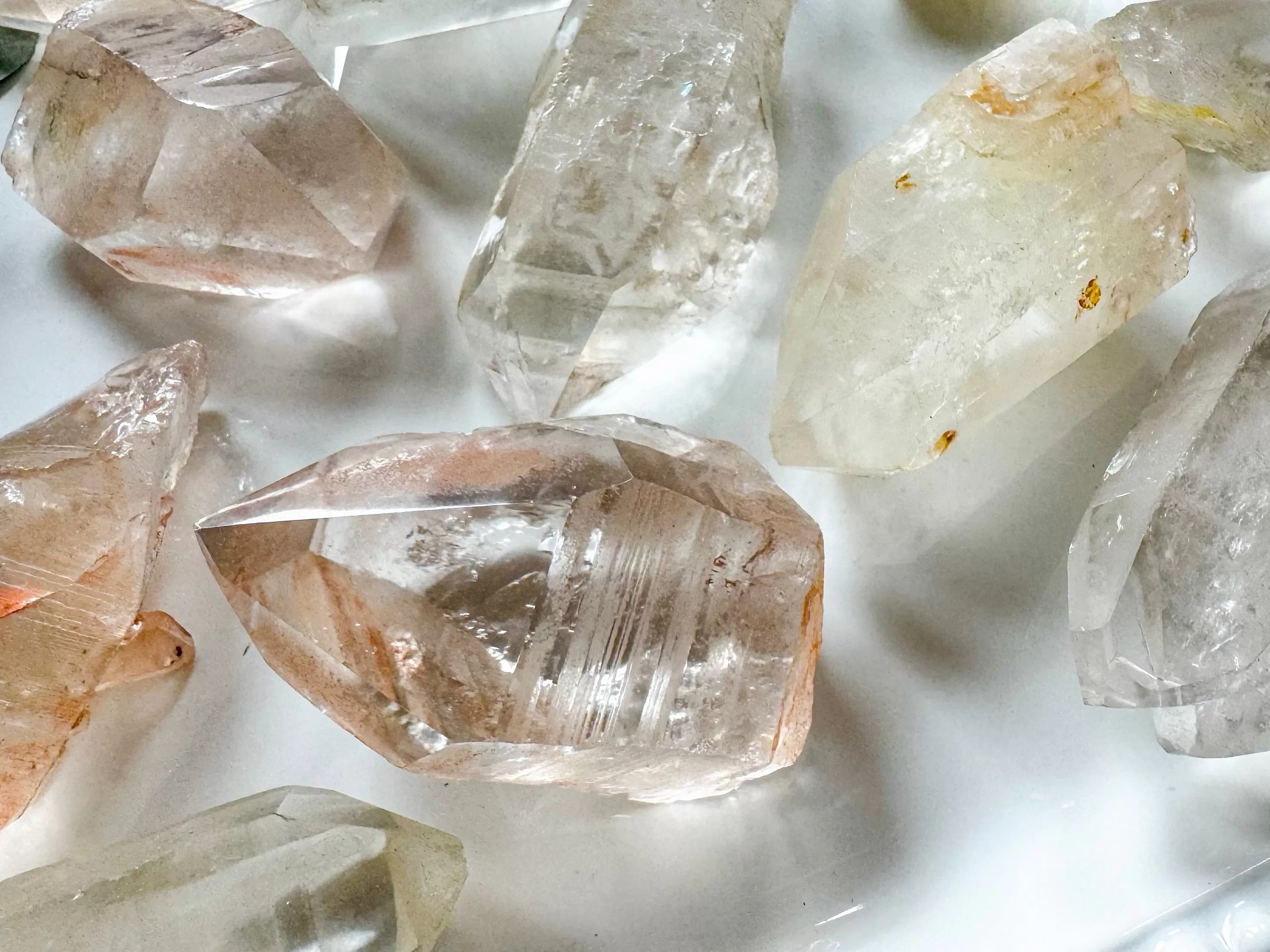 Pink & Golden Lemurian Points || Brazil