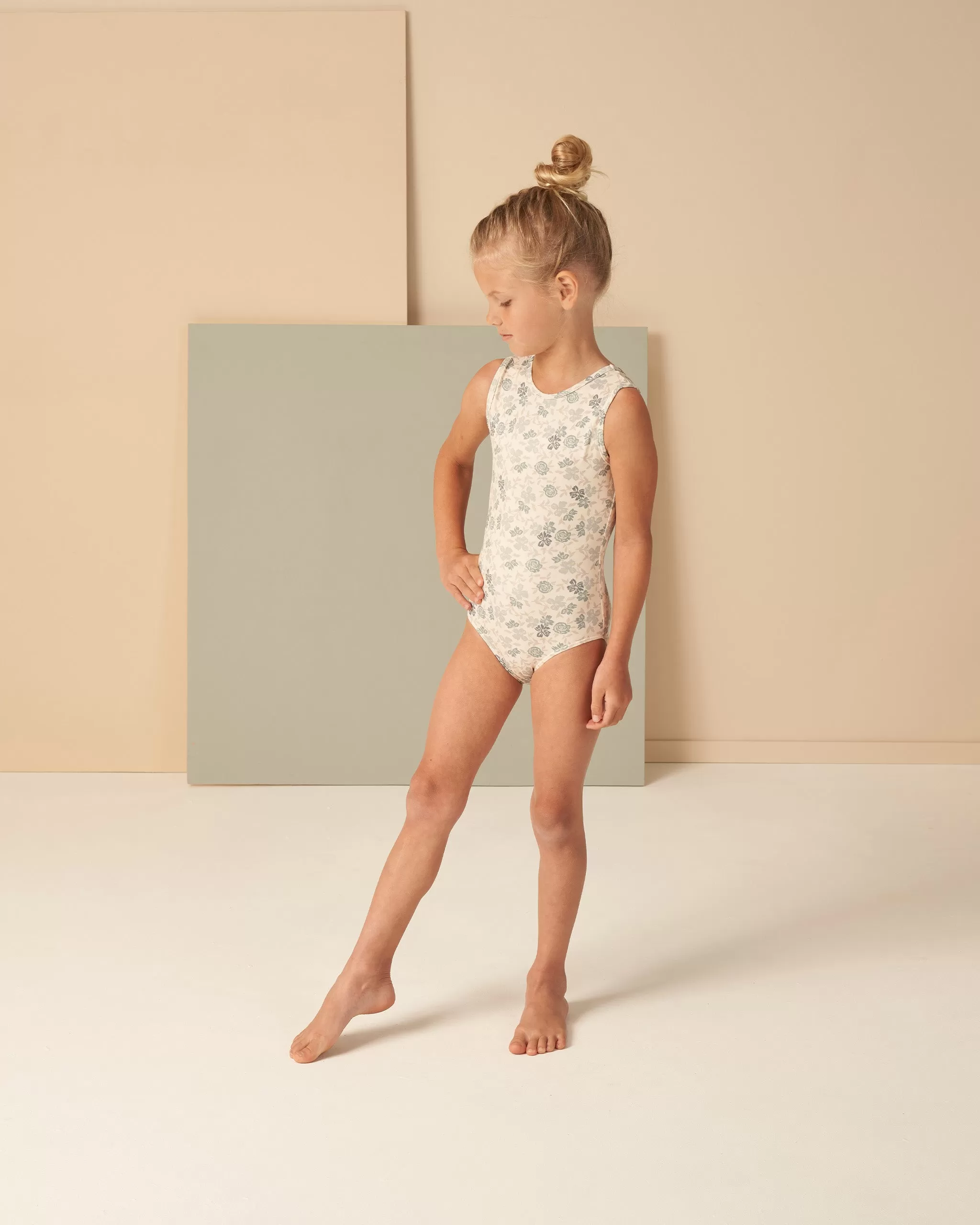 Play by Rylee & Cru Basic Leotard - Blue Floral