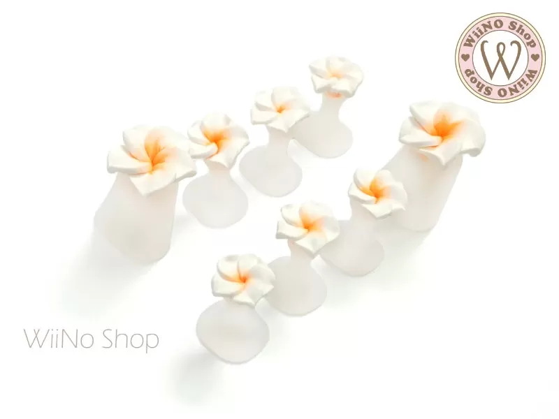 Plumeria Flower Toe Separators Pedicure Nail Art Tools