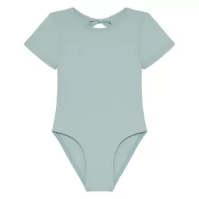 Powder Blue Mini Short Sleeve One-Piece