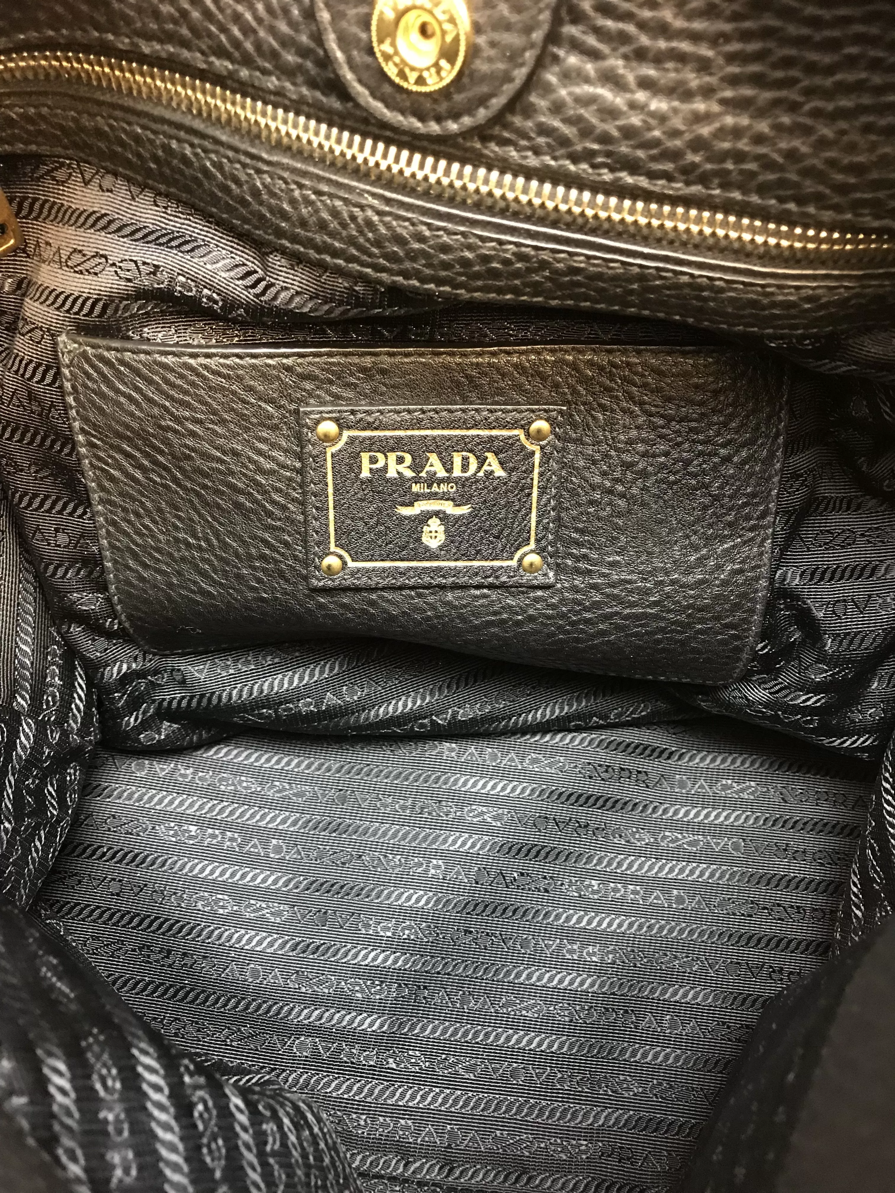 Prada Daino Single Strap Hobo Bag