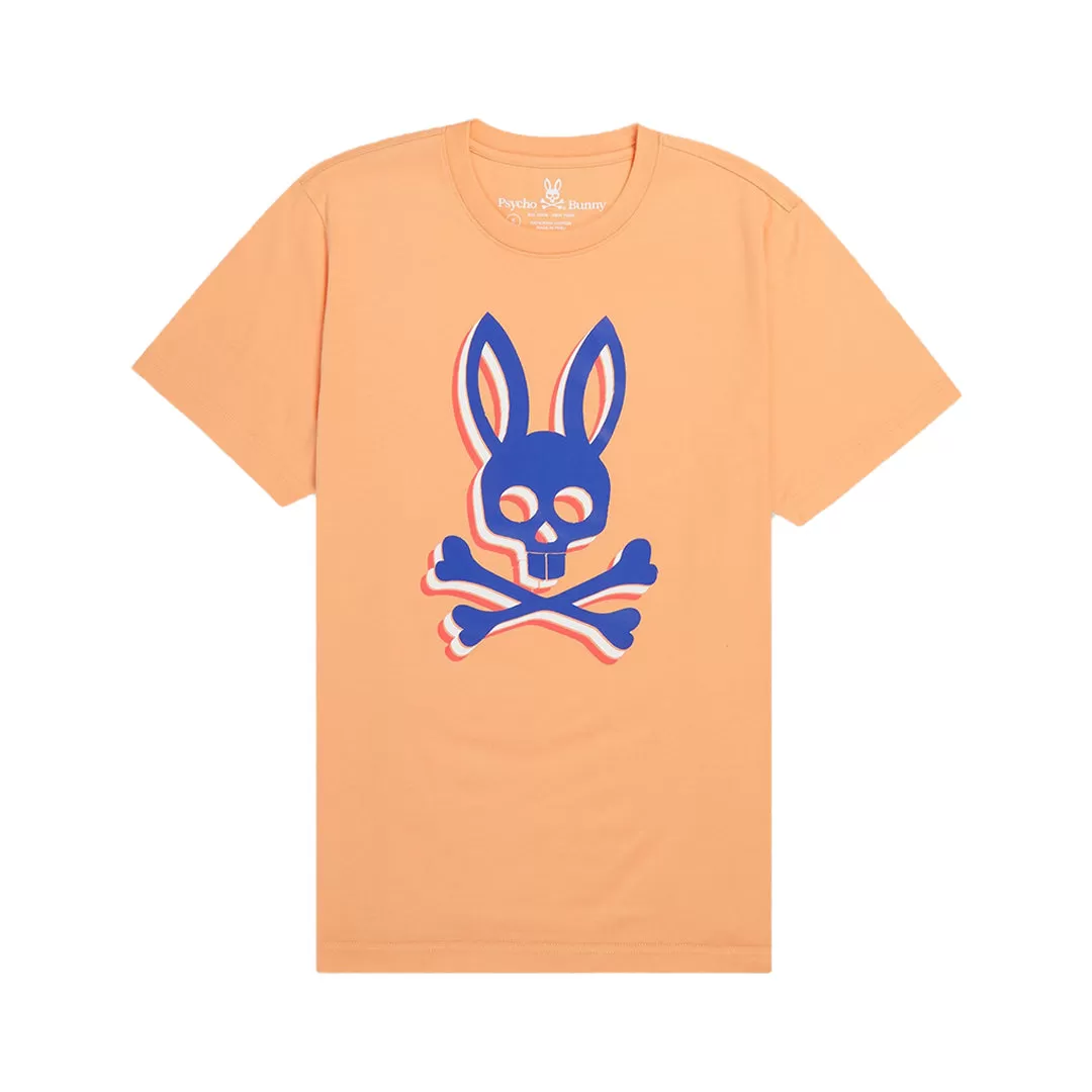 Psycho Bunny Mens Henton Graphic Tee - Sunset Sky