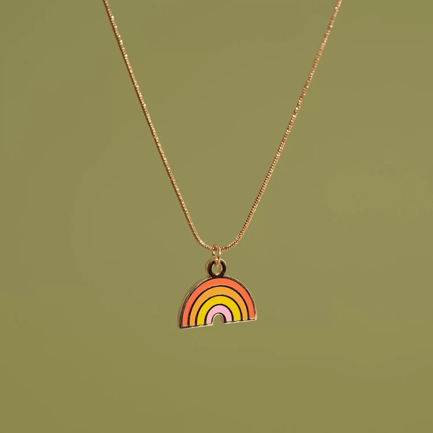 Rainbow Charm Necklace