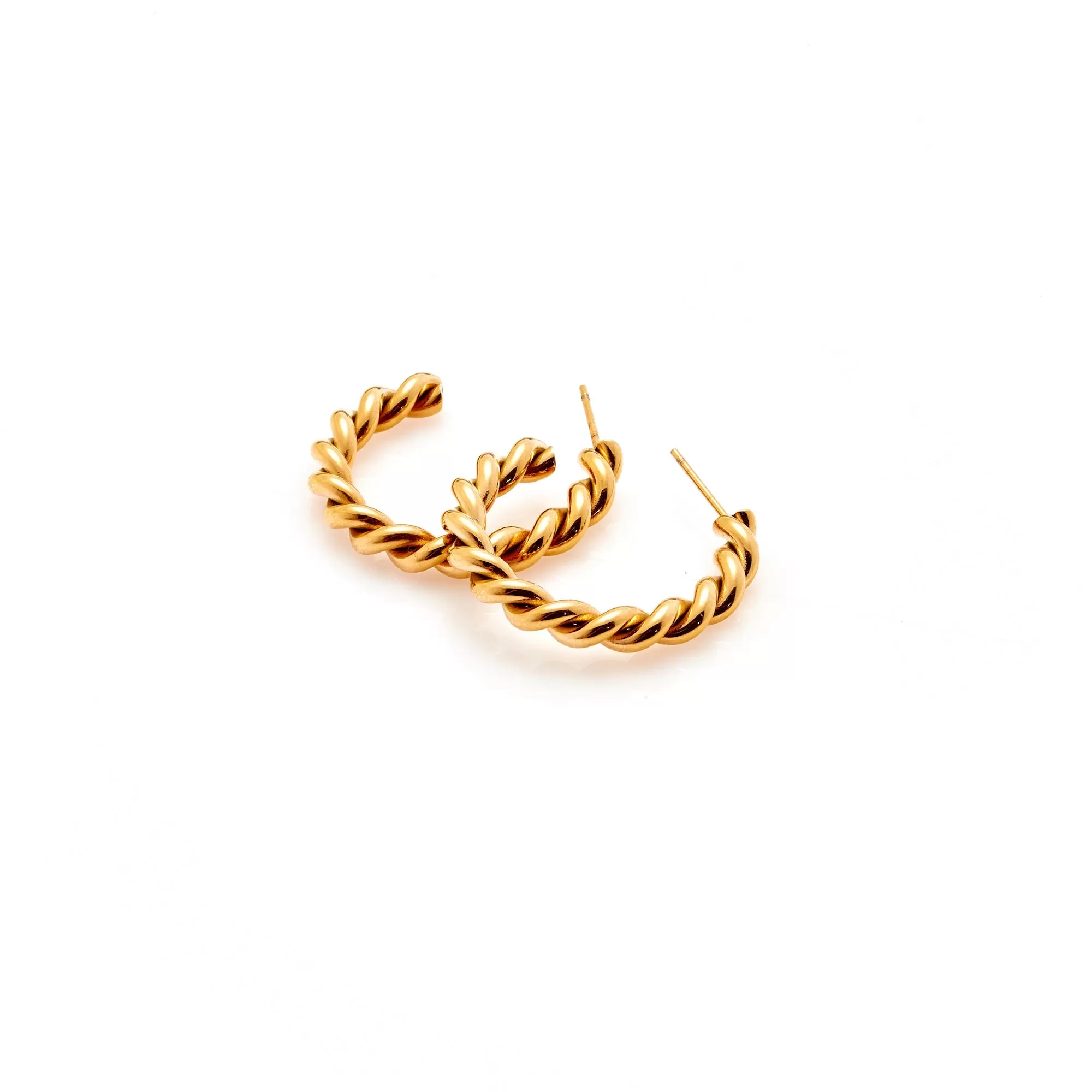 Rosa / Hoop Earrings / Gold