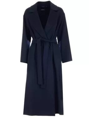 'S Max Mara Belted Long-Line Coat