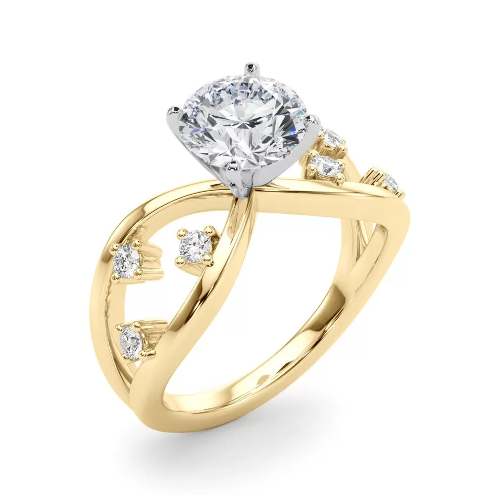 Scatter Engagement Ring Lab Grown Diamond 2.20 ctw