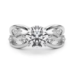 Scatter Engagement Ring Lab Grown Diamond 2.20 ctw