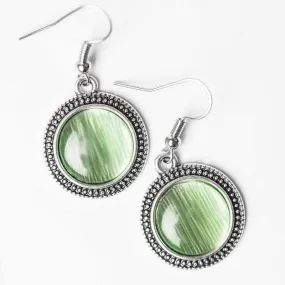 See You MOON Green Earrings