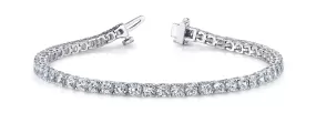 SERENA 14 Carat Diamond Tennis Bracelet in 14K/ 18K/ Platinum  35 pointer G Color SI1 Clarity By Mike Nekta