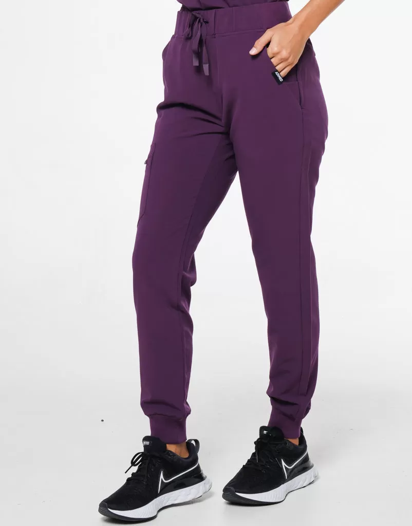 Signature Jogger Pants -  Eggplant