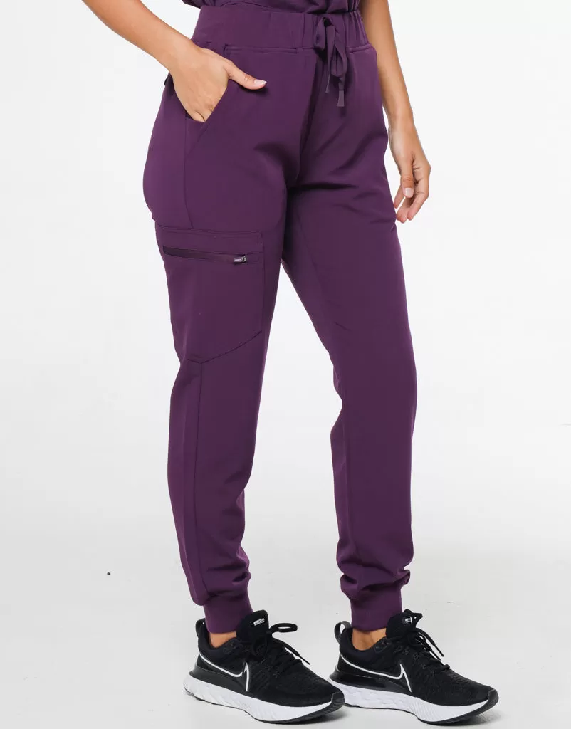 Signature Jogger Pants -  Eggplant