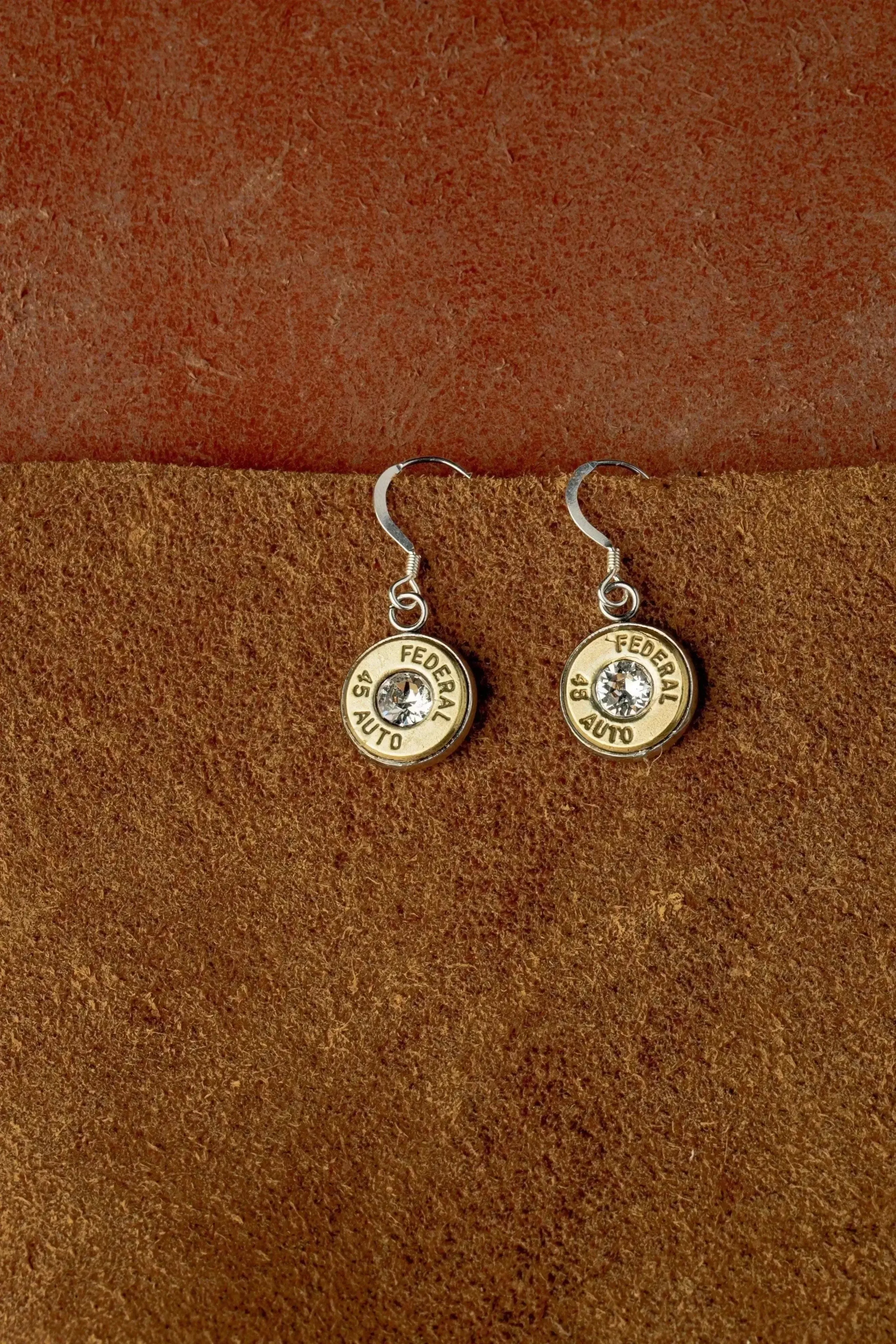 Simple Crystal Bullet Earrings