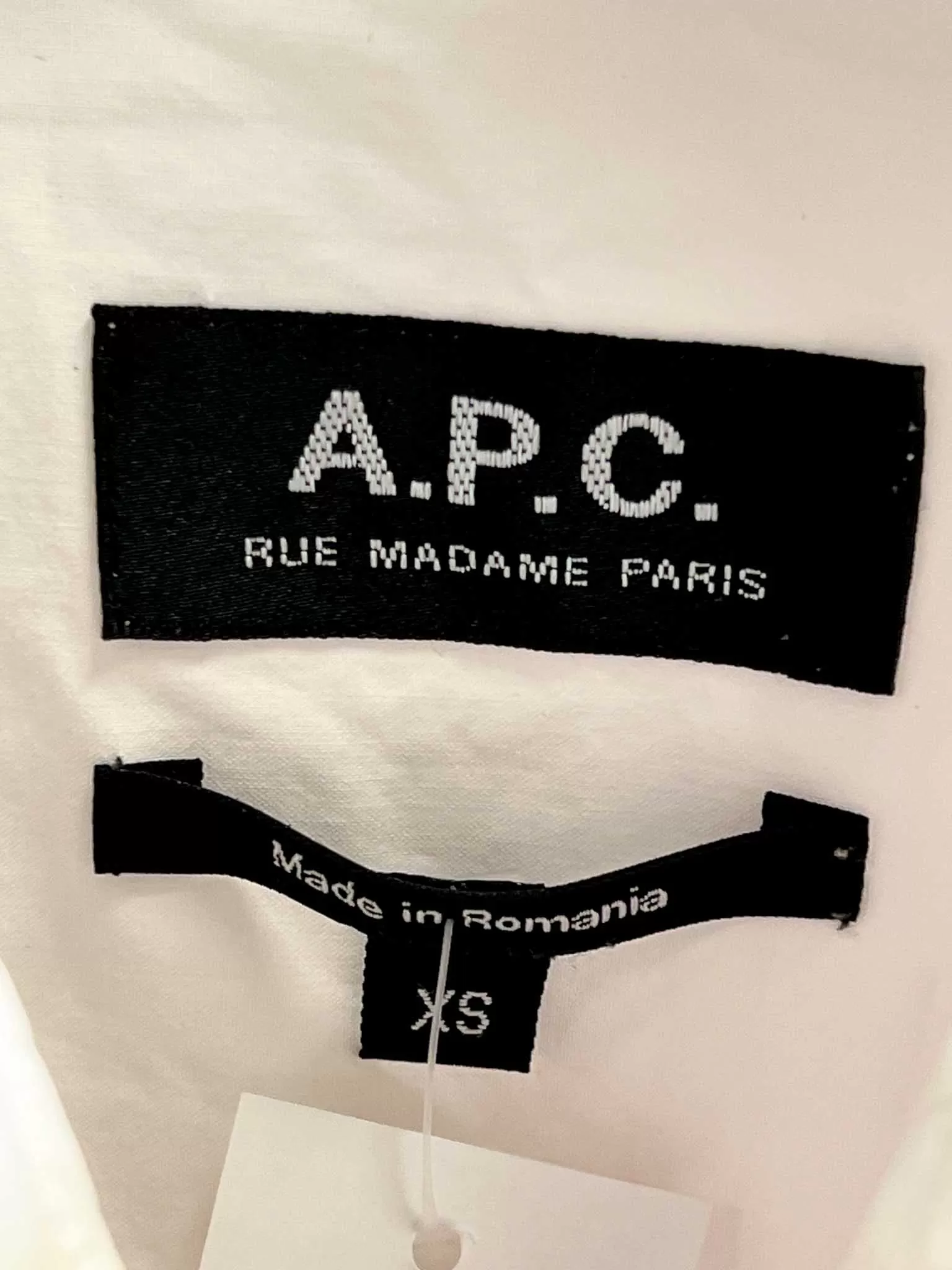 Size XS - A.P.C White Shirt