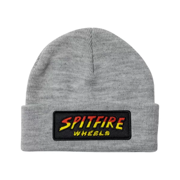 Spitfire Hell Hounds Script Patch Beanie - Heather