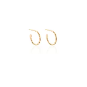 Superfine / Mini Rope Hoops / Gold