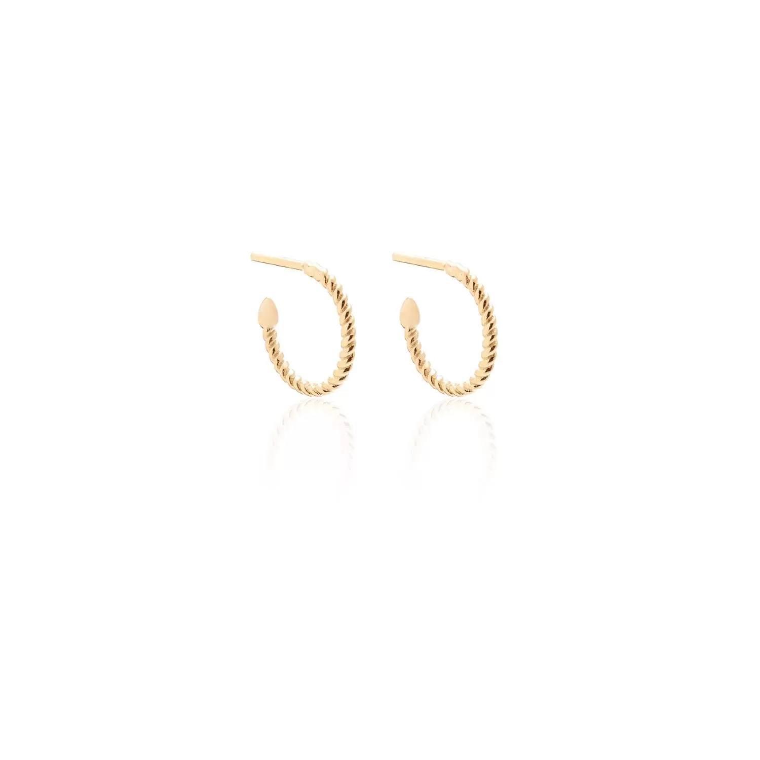 Superfine / Mini Rope Hoops / Gold