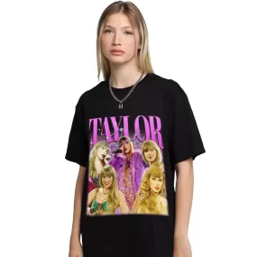 Taylor Swift Pinky Vintage Tee - Black