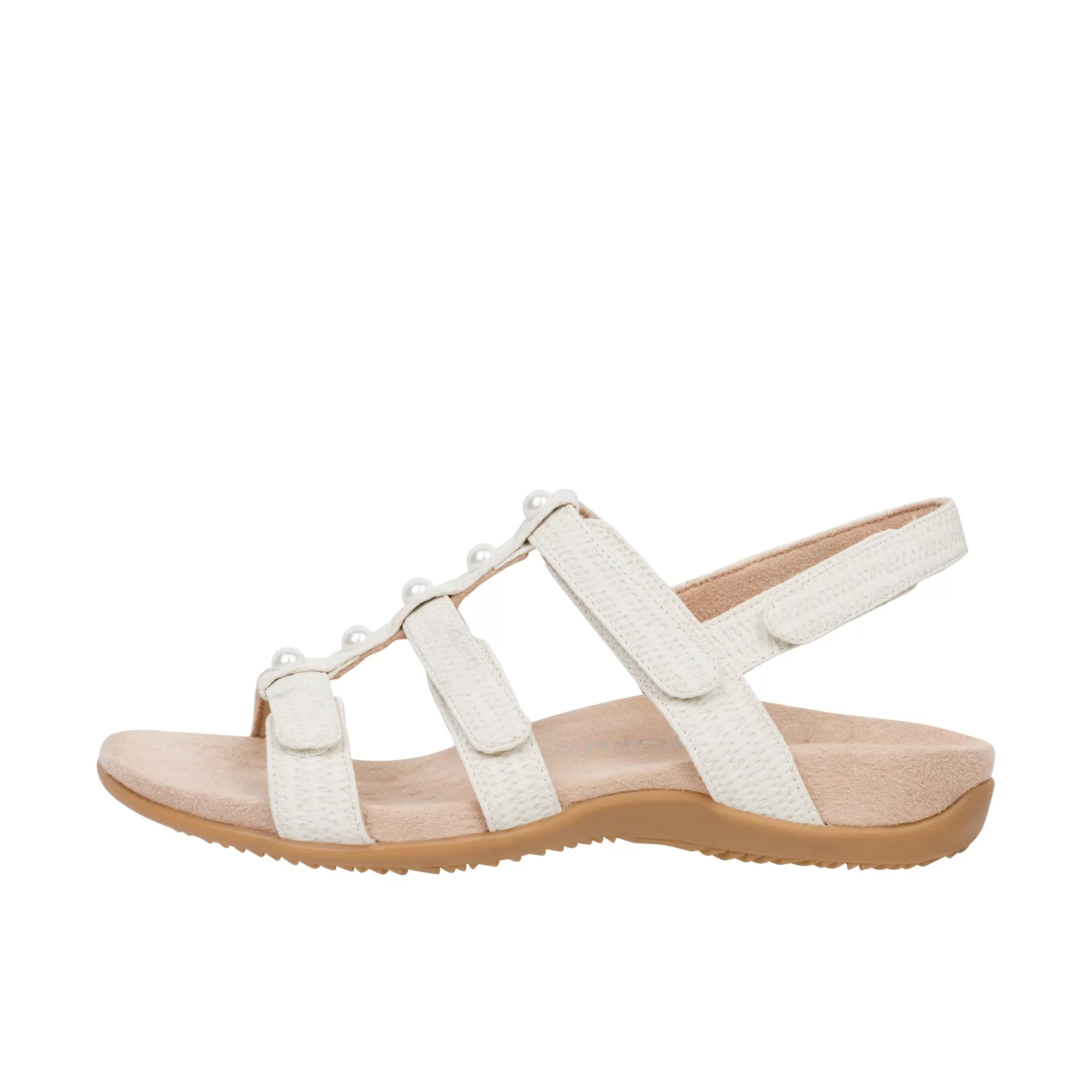 Vionic Womens Amber Adjustable Sandal Cream