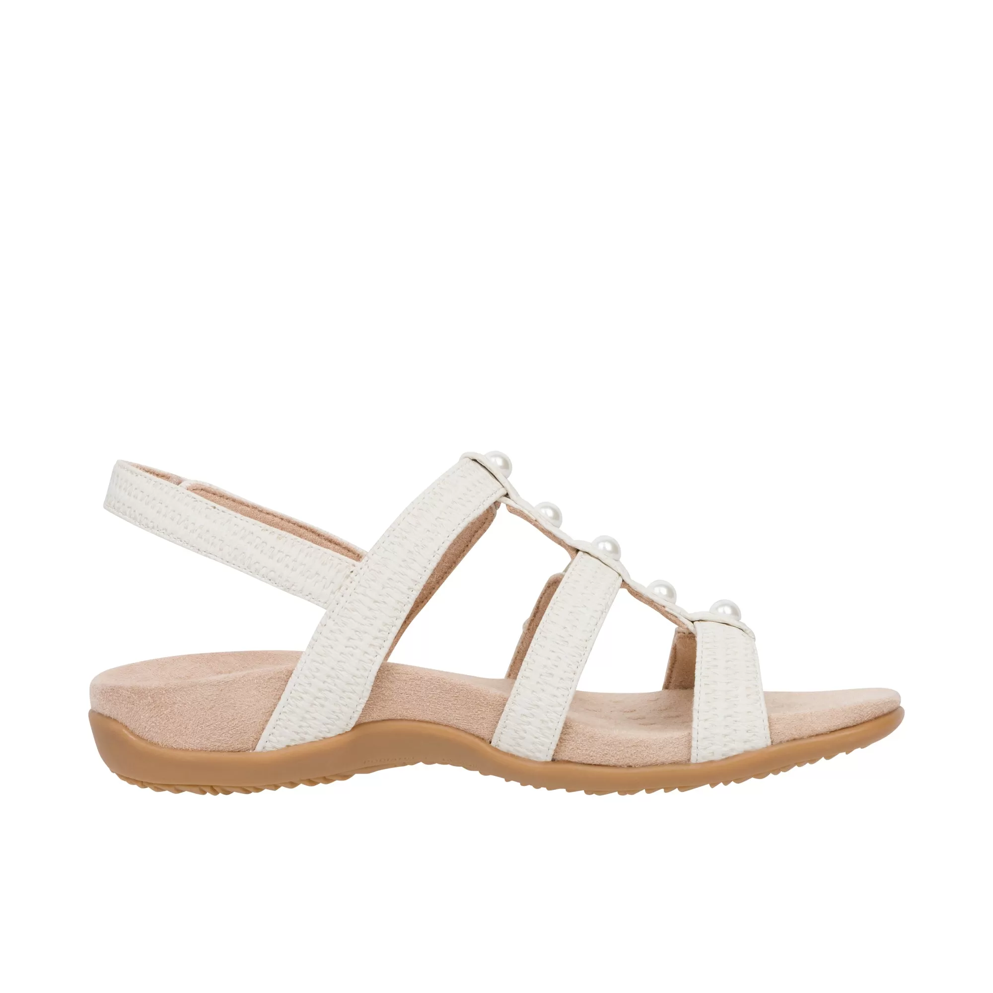 Vionic Womens Amber Adjustable Sandal Cream