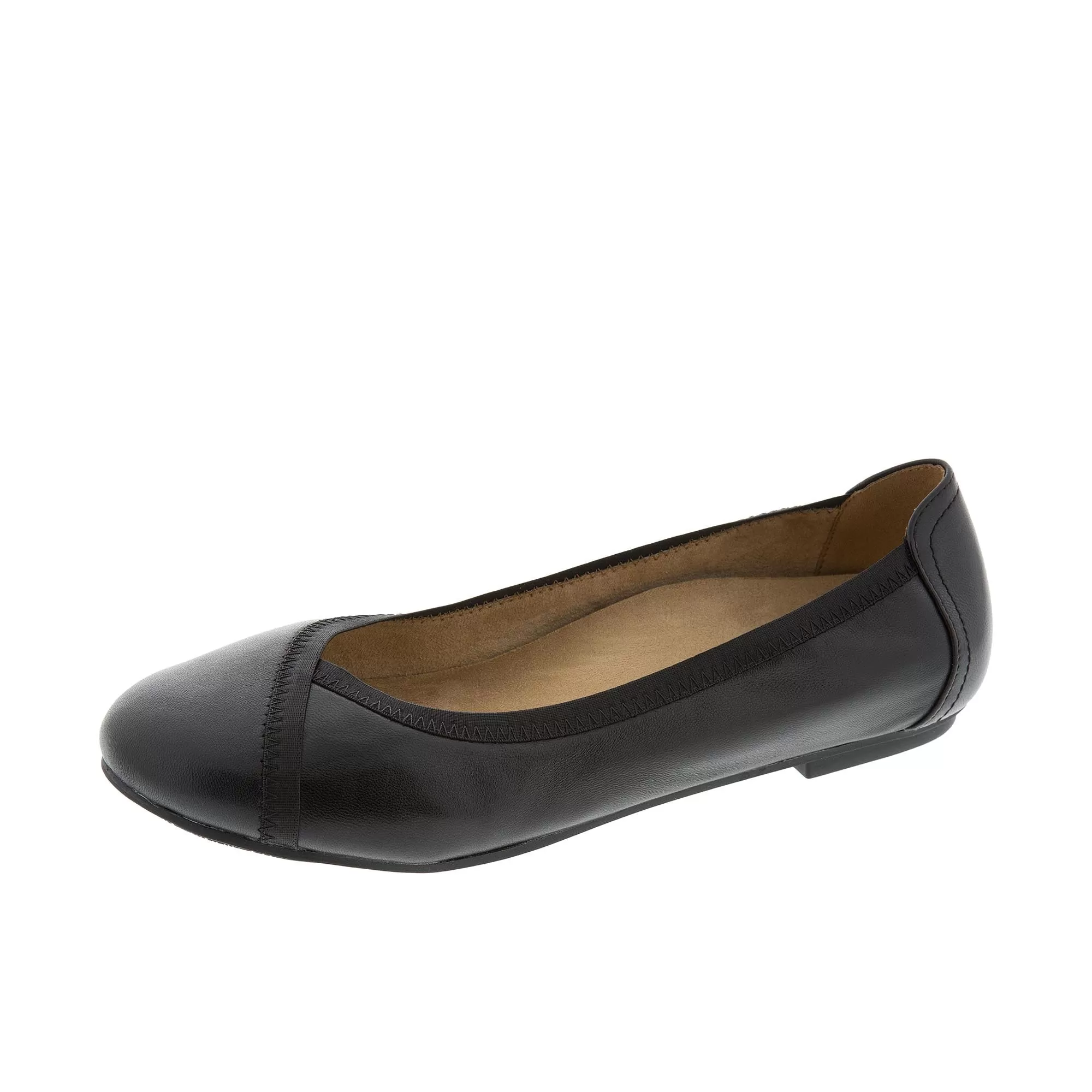 Vionic Womens Caroll Ballet Flat Black