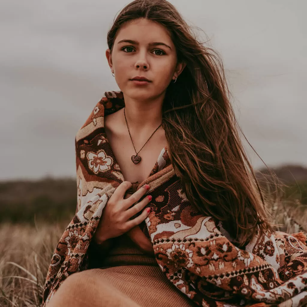 wild at heart // copper electroformed amethyst chip heart pendant necklace