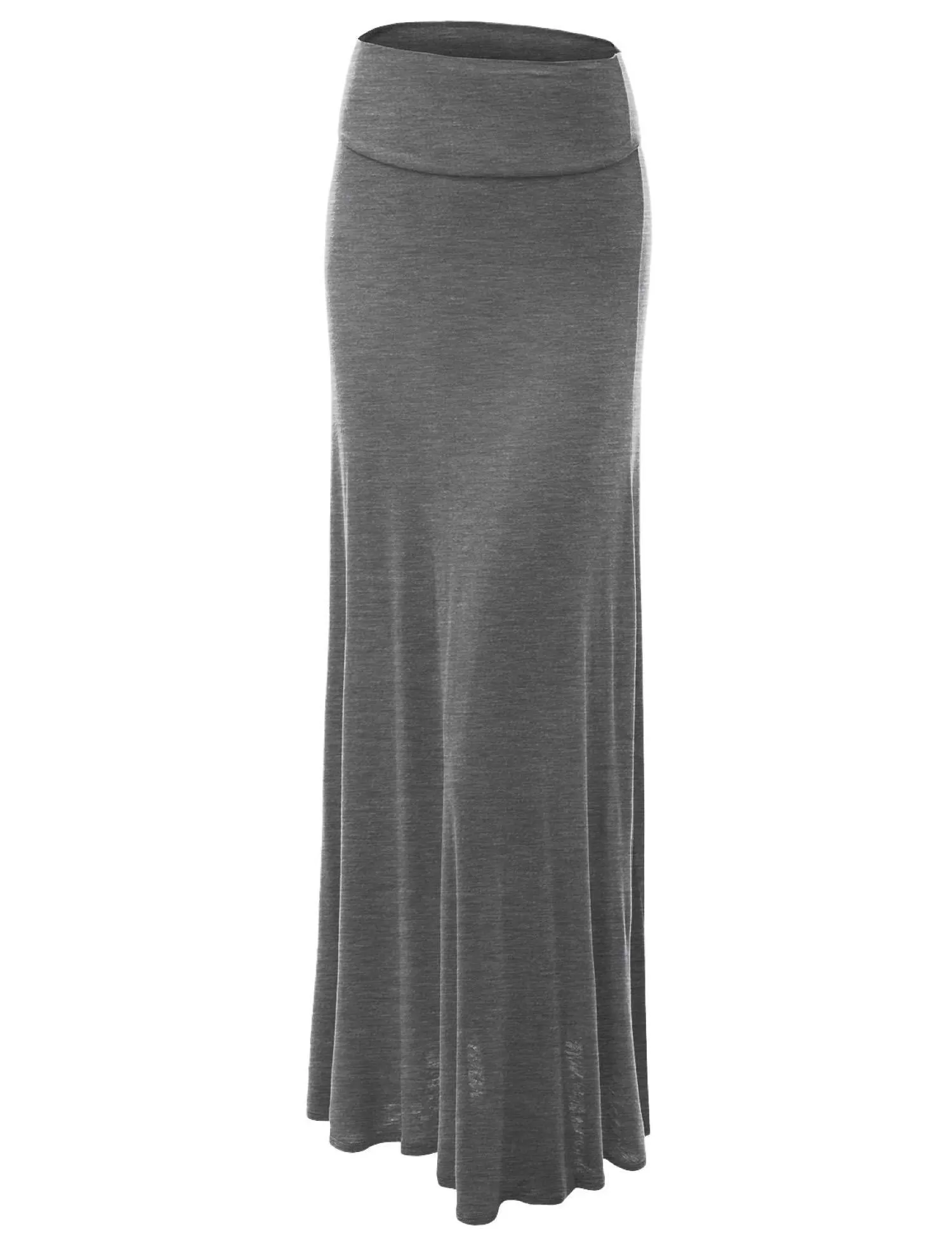 Womens Fold-Over Maxi Skirt