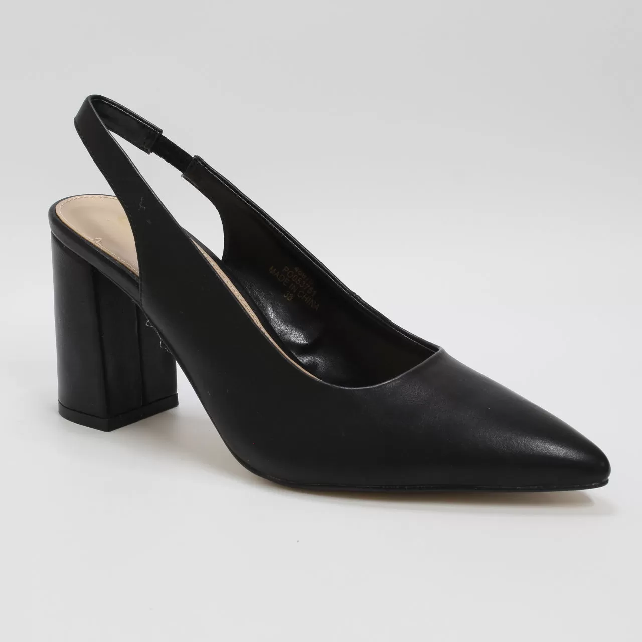 Womens Office Wide Fit Maestro Slingback Heel Courts Black