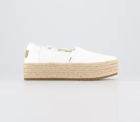 Womens Toms Valencia Espadrille White