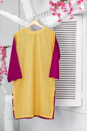 Yellow & Magenta Reversible Kurta