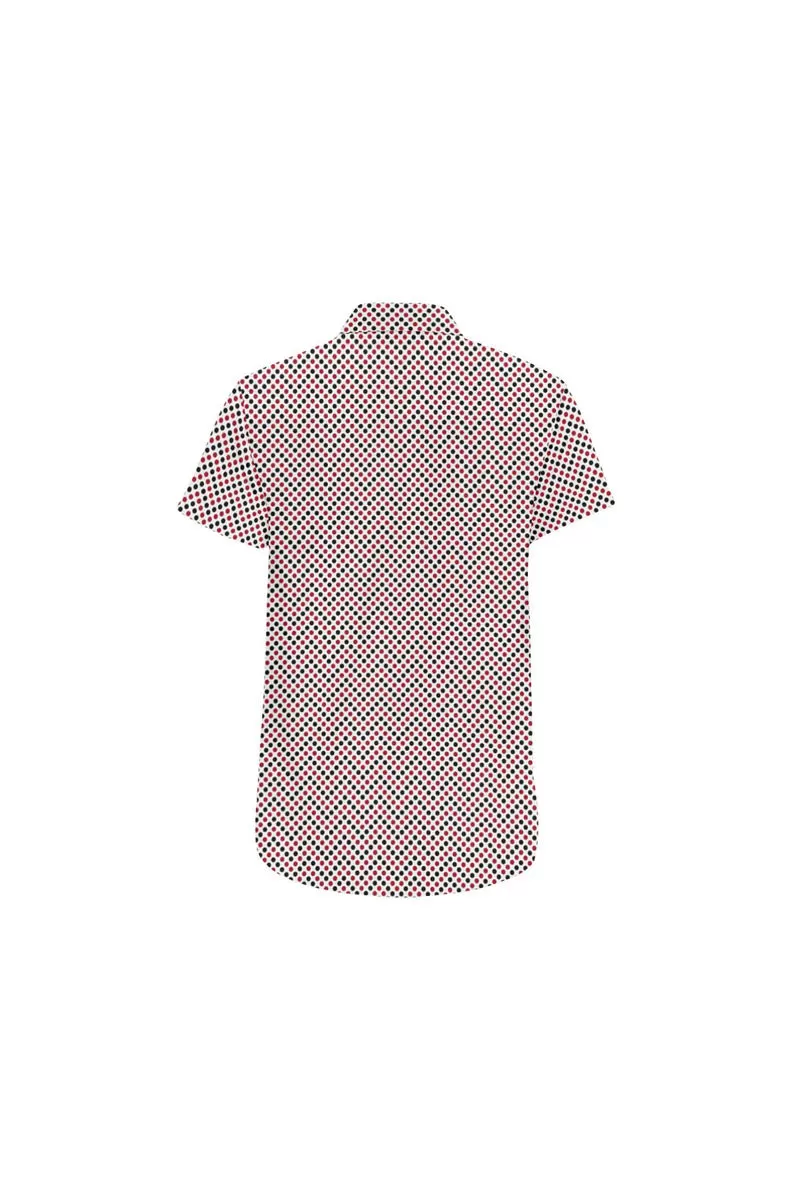 Zig Zag Dots Men's Short Sleeve Shirt