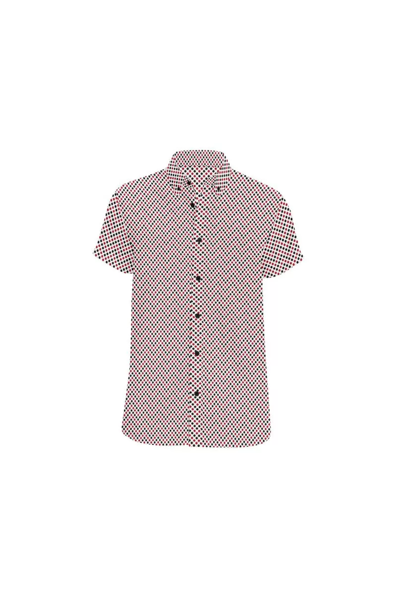 Zig Zag Dots Men's Short Sleeve Shirt